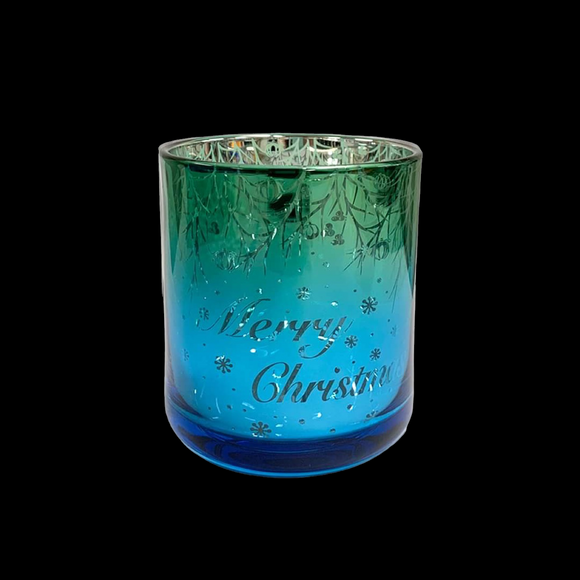 TAFF Large Vogue Candle – Merry Christmas Blue - NEW