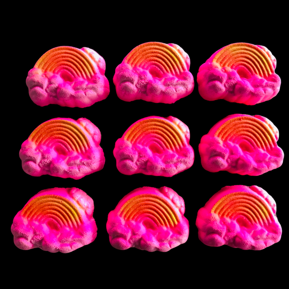 TAFF Grape Bubblegum Rainbow Bath Bombs  - NEW